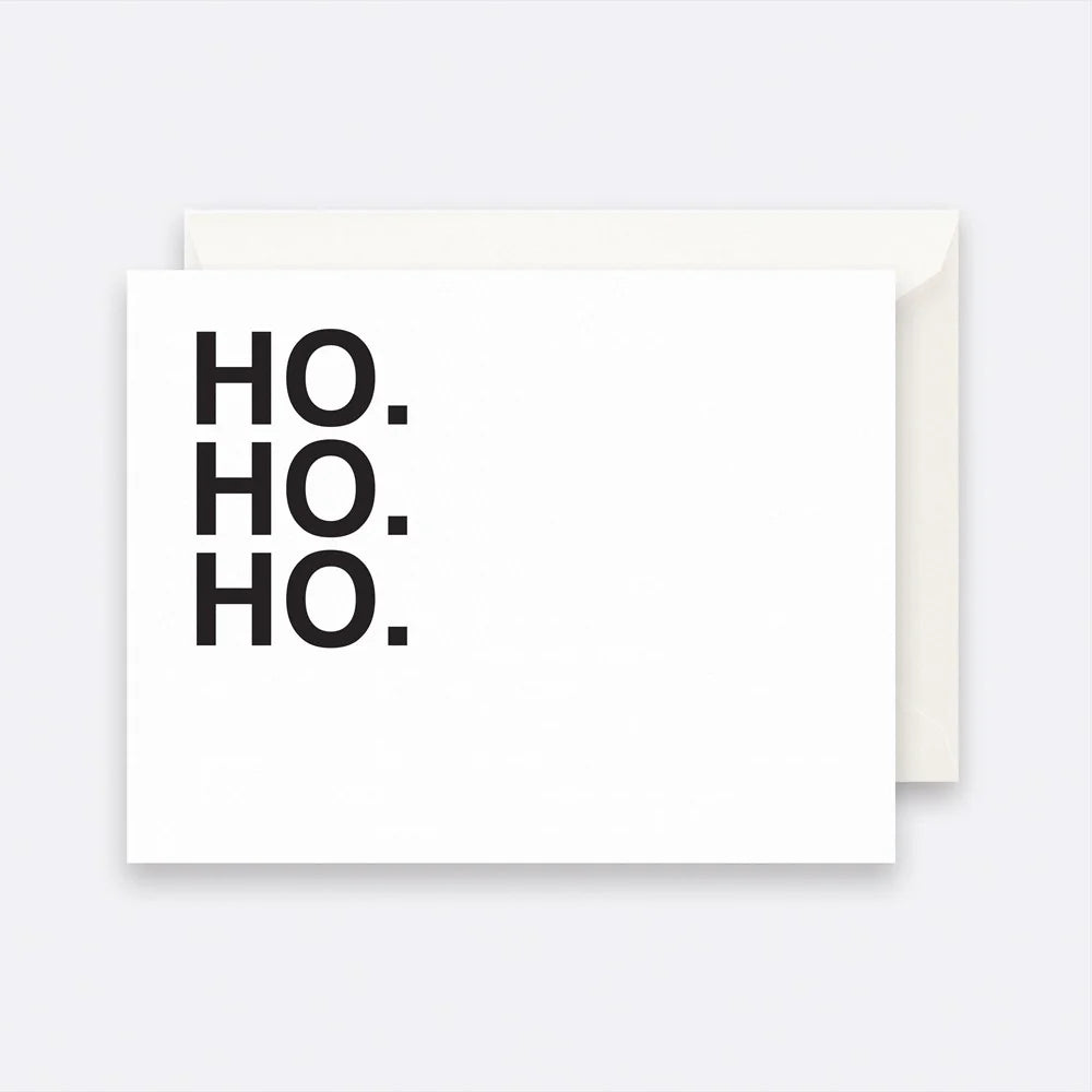 Father Rabbit Stationery Card Ho Ho Ho
