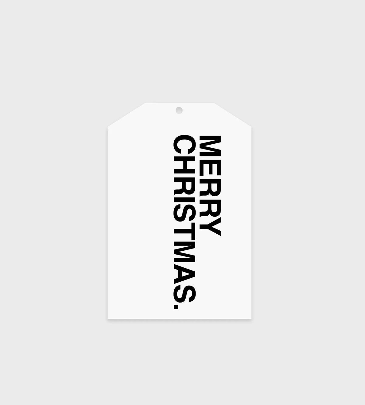 Father Rabbit Stationery Gift Tag Merry Christmas