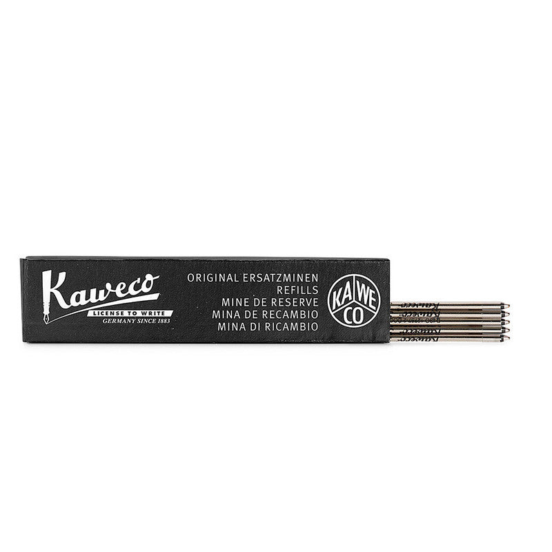 Kaweco D1 Soul Ballpoint Pen Refill (Suits Retractable 'Sport' Pens) 1.0mm - Black (5-Pack)