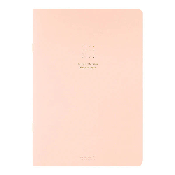 Midori Colour Dot Grid A5 Notebook - Pink