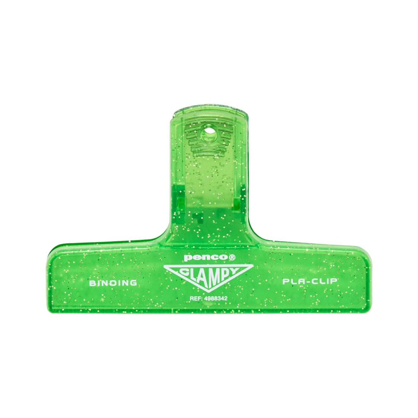 Penco Plastic Clip Glitter - Green