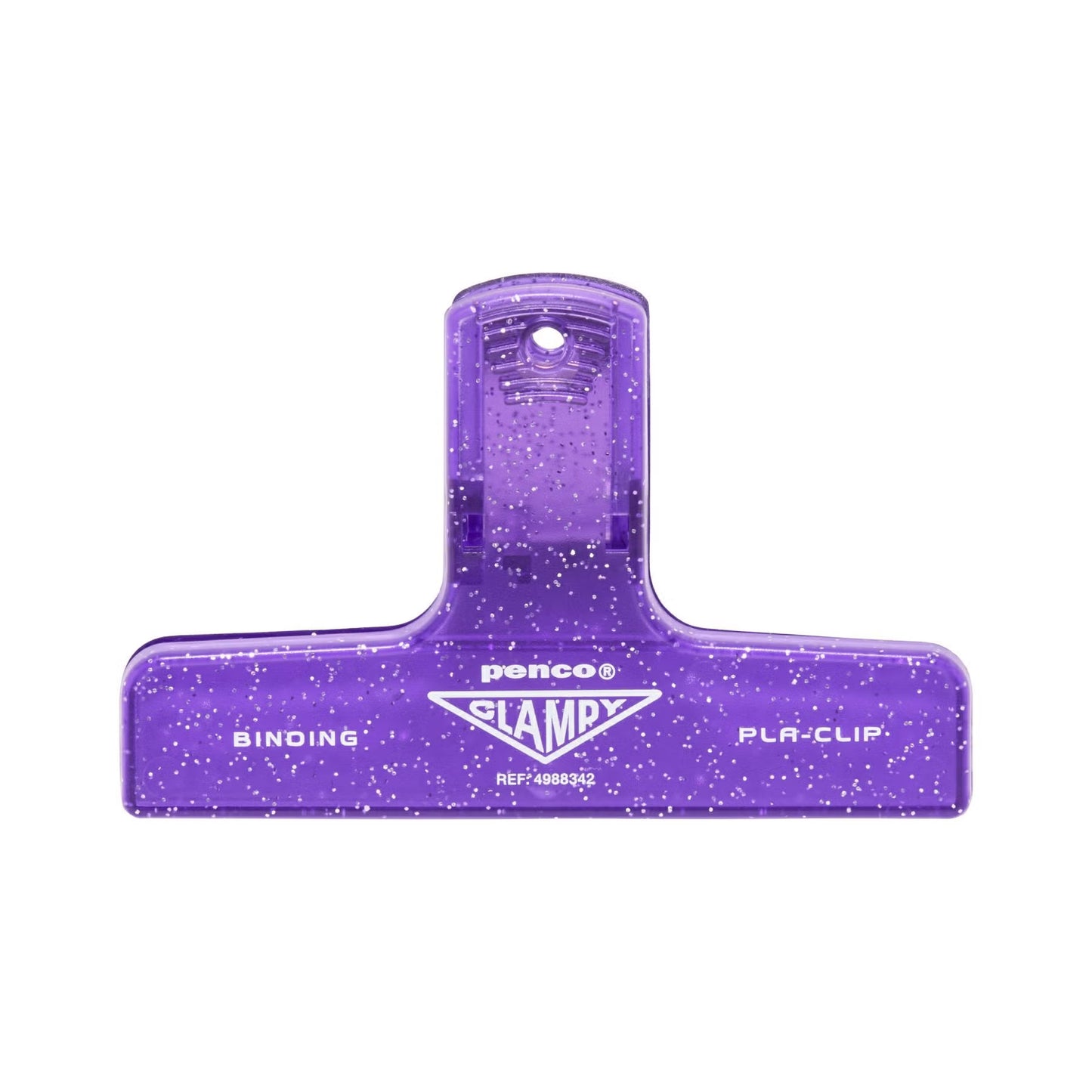 Penco Plastic Clip Glitter - Purple