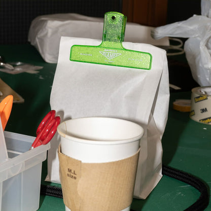 Penco Plastic Clip Glitter - Green