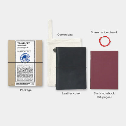 TRAVELER'S Notebook Starter Kit (Passport Size) - Black