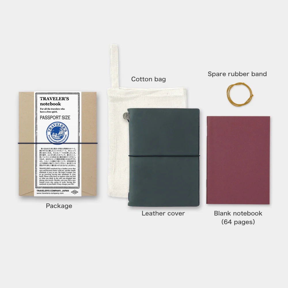 TRAVELER'S Notebook Starter Kit (Passport Size) - Blue