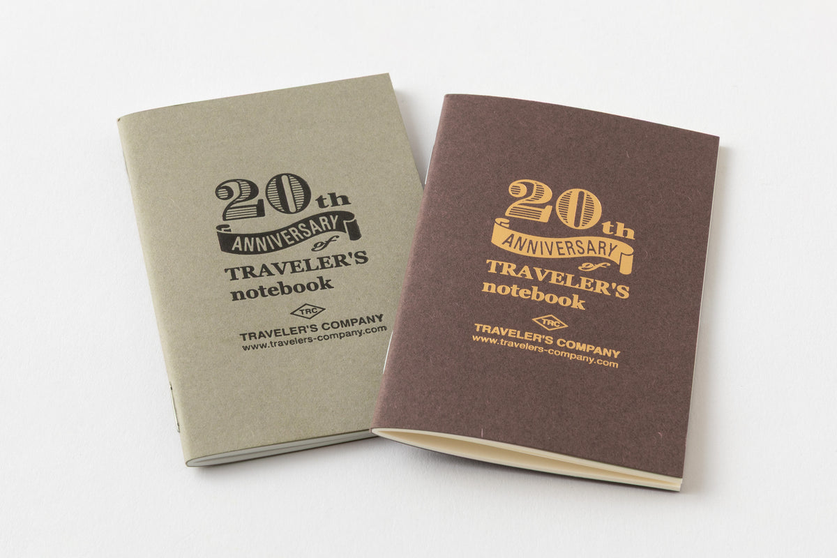 TRAVELER'S Notebook 20th Anniversary Set (Card Size) - Black