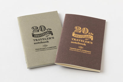 TRAVELER'S Notebook 20th Anniversary Set (Card Size) - Black