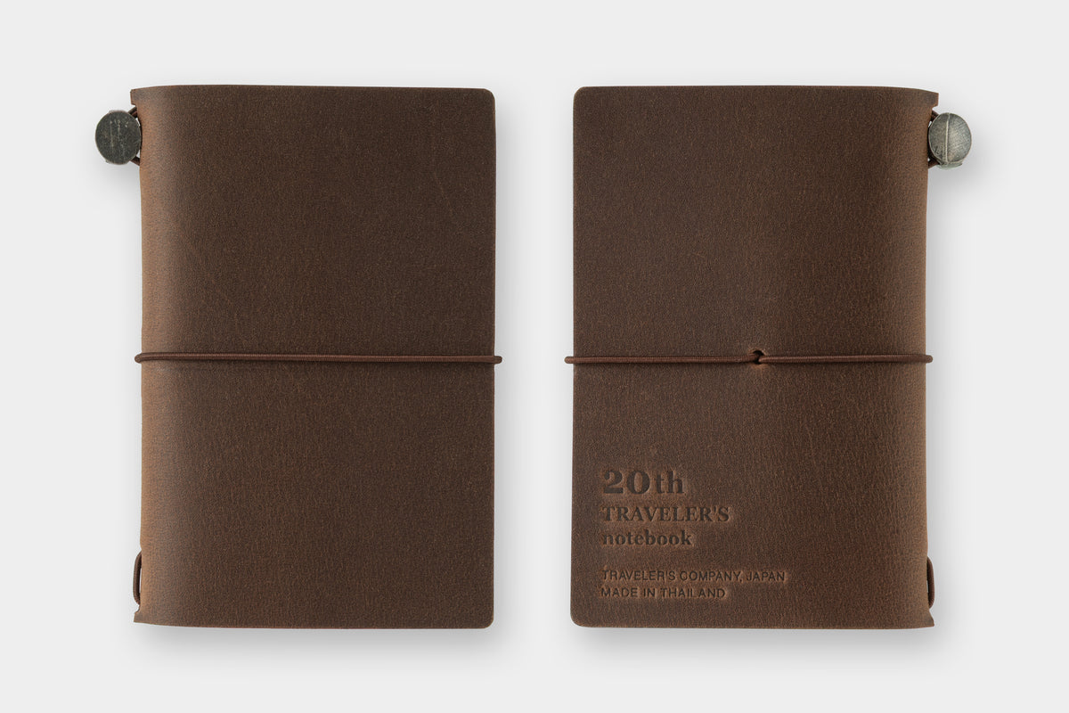 TRAVELER'S Notebook 20th Anniversary Set (Card Size) - Brown