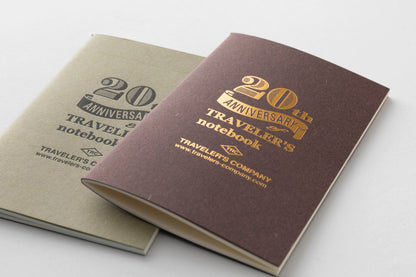 TRAVELER'S Notebook 20th Anniversary Set (Card Size) - Black