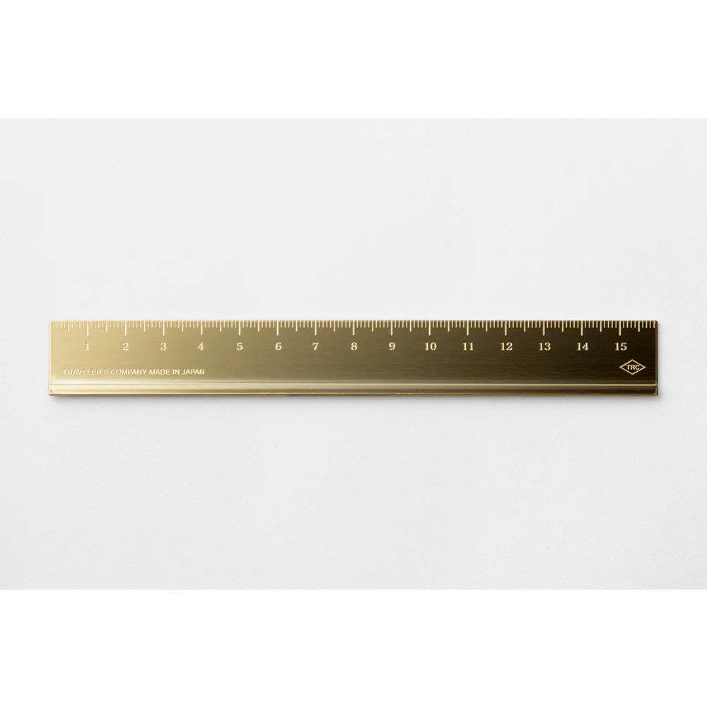 TRAVELER'S 15cm Brass Ruler