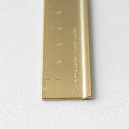 TRAVELER'S 15cm Brass Ruler