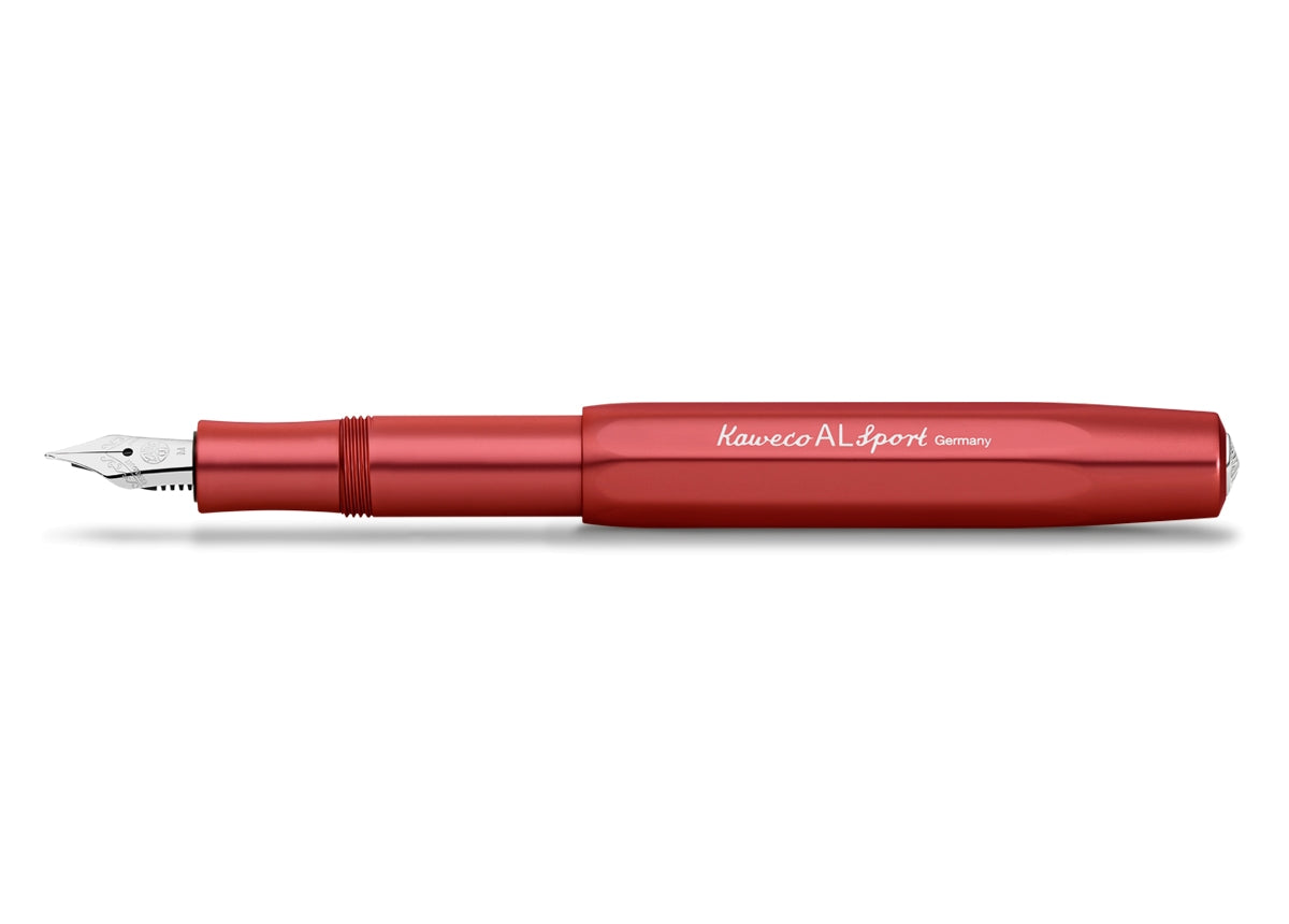 Kaweco AL Sport Fountain Pen (Medium Nib) - Deep Red
