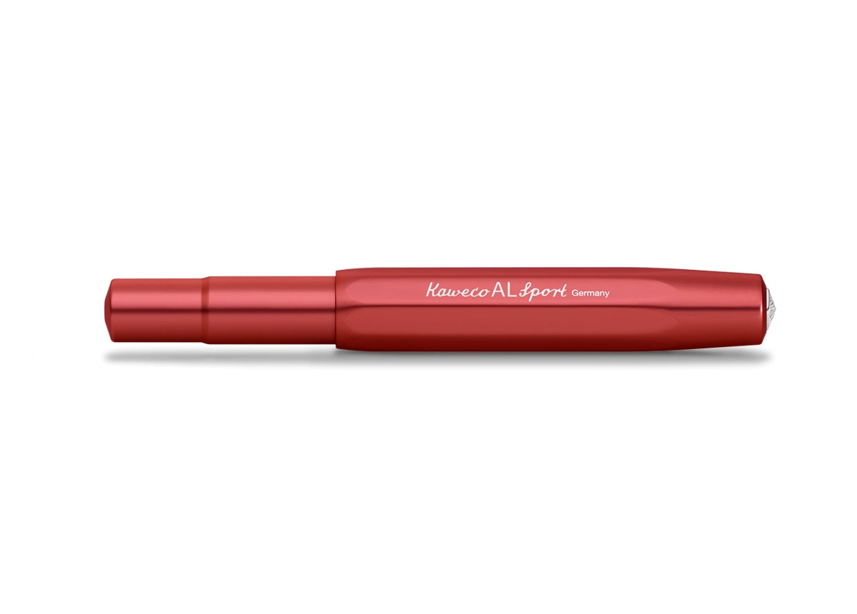 Kaweco AL Sport Fountain Pen (Medium Nib) - Deep Red