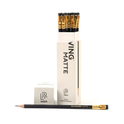 Blackwing Graphite Pencils - Matte Black