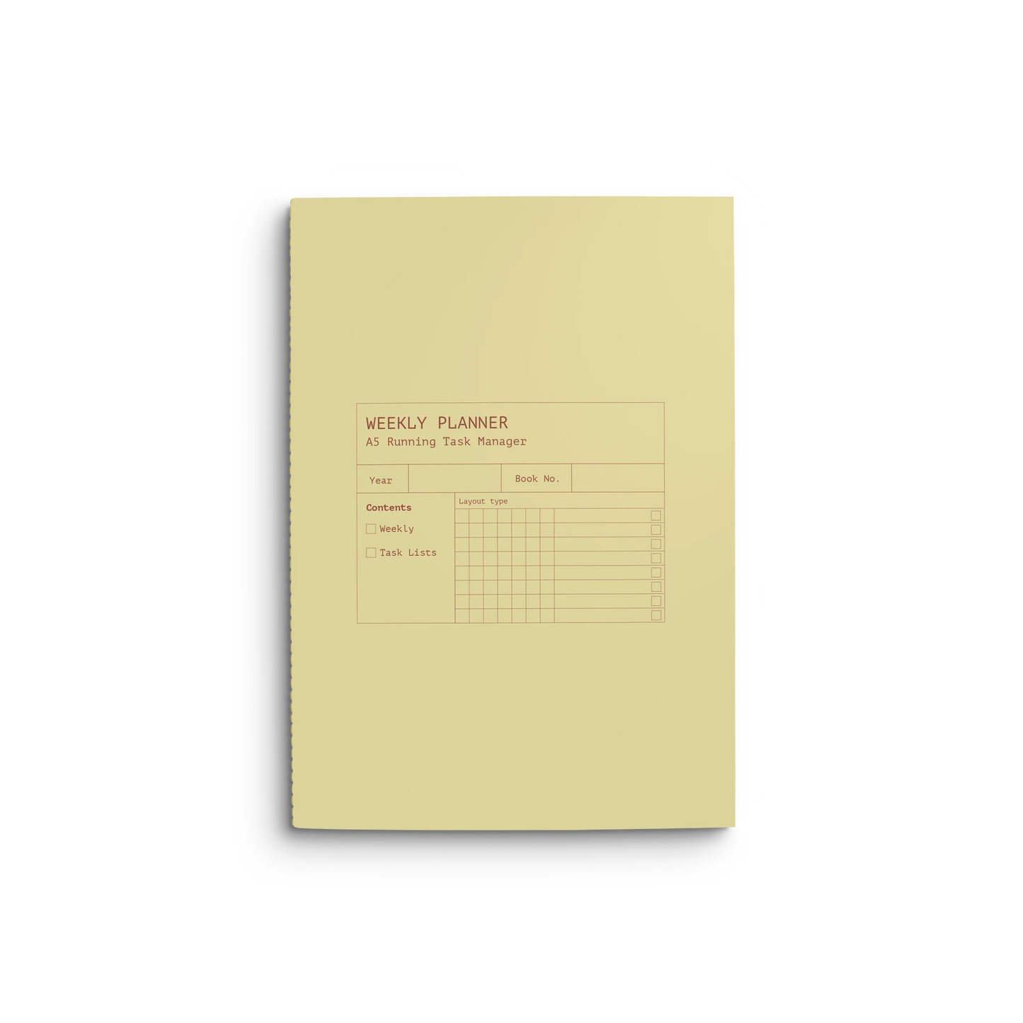 Creator's Friend Running List Weekly Planner A5 - Soft Yolk