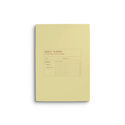 Creator's Friend Running List Weekly Planner A5 - Soft Yolk