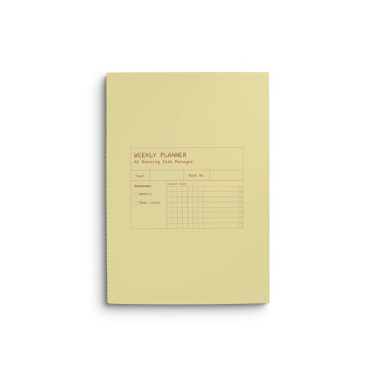 Creator's Friend Running List Weekly Planner A5 - Soft Yolk