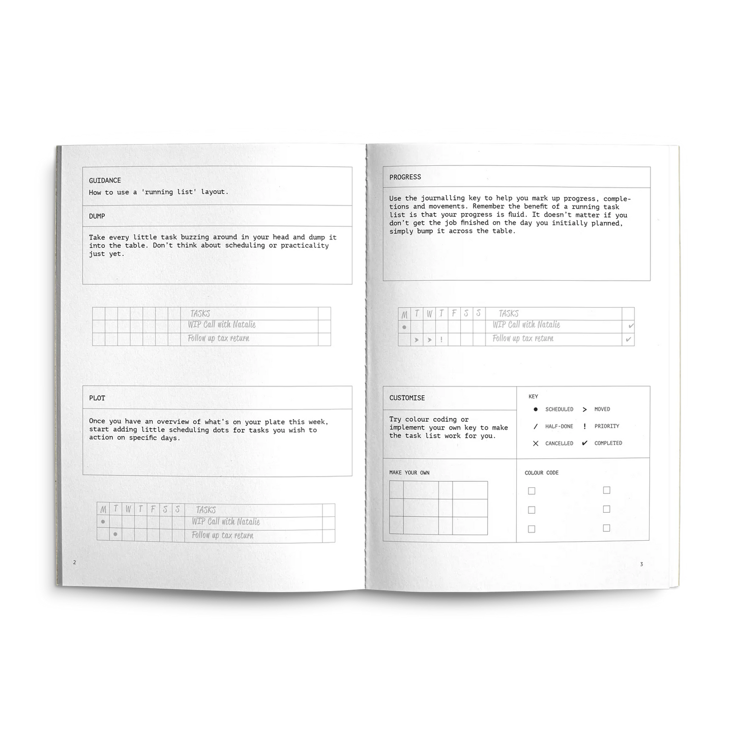 Creator's Friend Running List Weekly Planner A5 - Soft Yolk