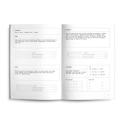 Creator's Friend Running List Weekly Planner A5 - Soft Yolk