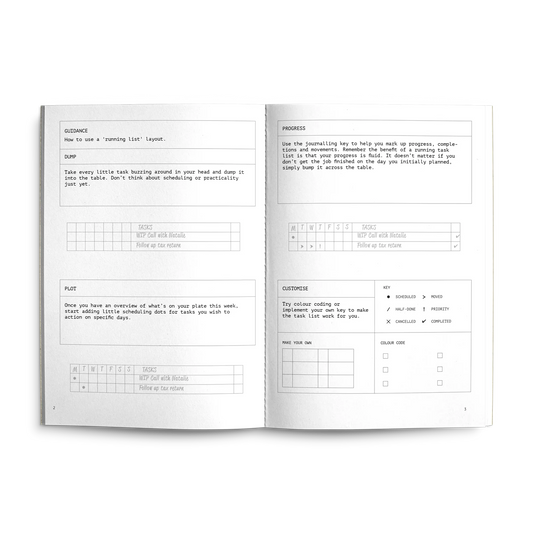 Creator's Friend Running List Weekly Planner A5 - Soft Yolk