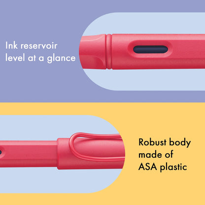 Lamy Safari Fountain Pen (Medium Nib) - Sunset Coral