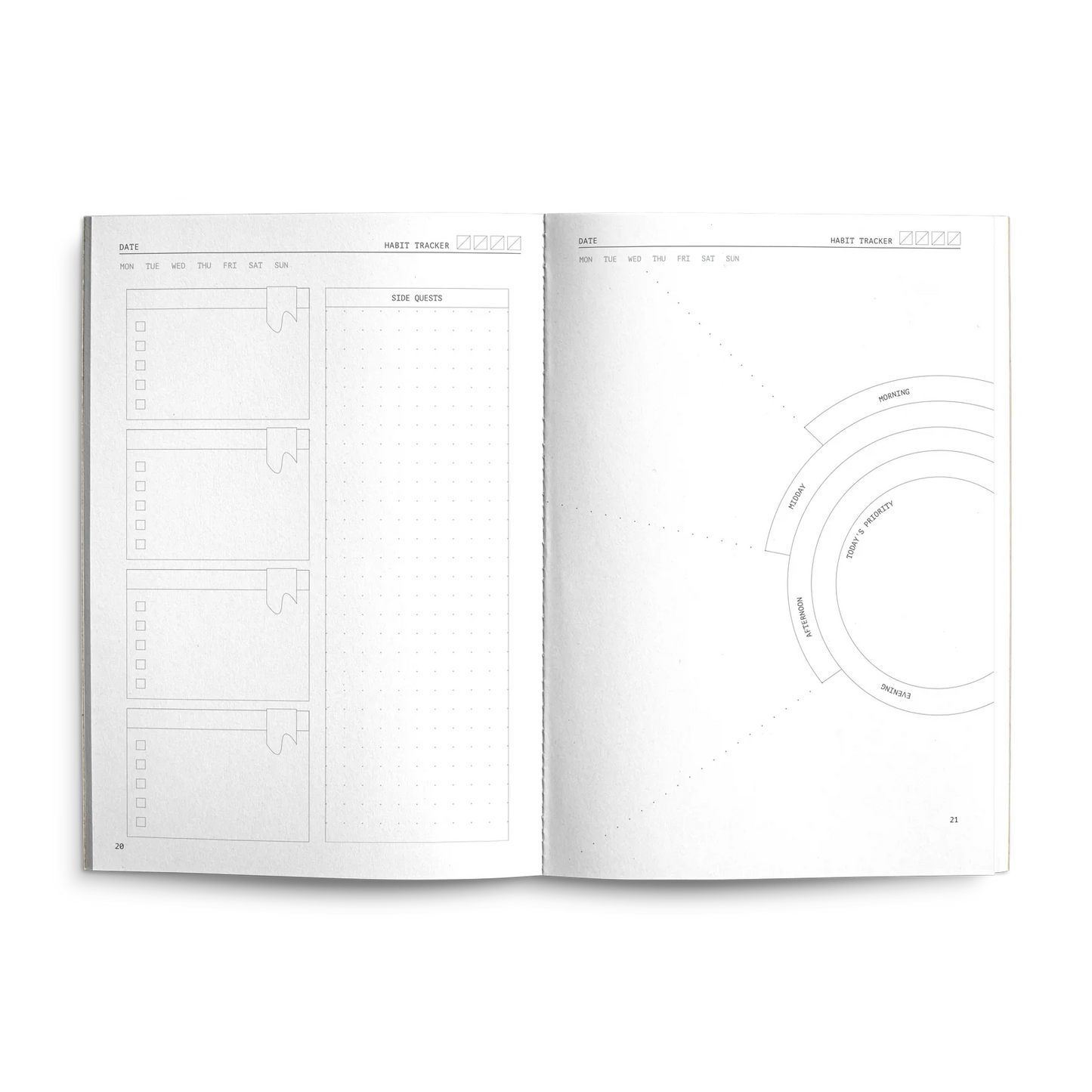 Creator's Friend Fast Brain Daily Productivity Planner A5 - Caramel Fudge
