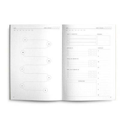Creator's Friend Fast Brain Daily Productivity Planner A5 - Caramel Fudge