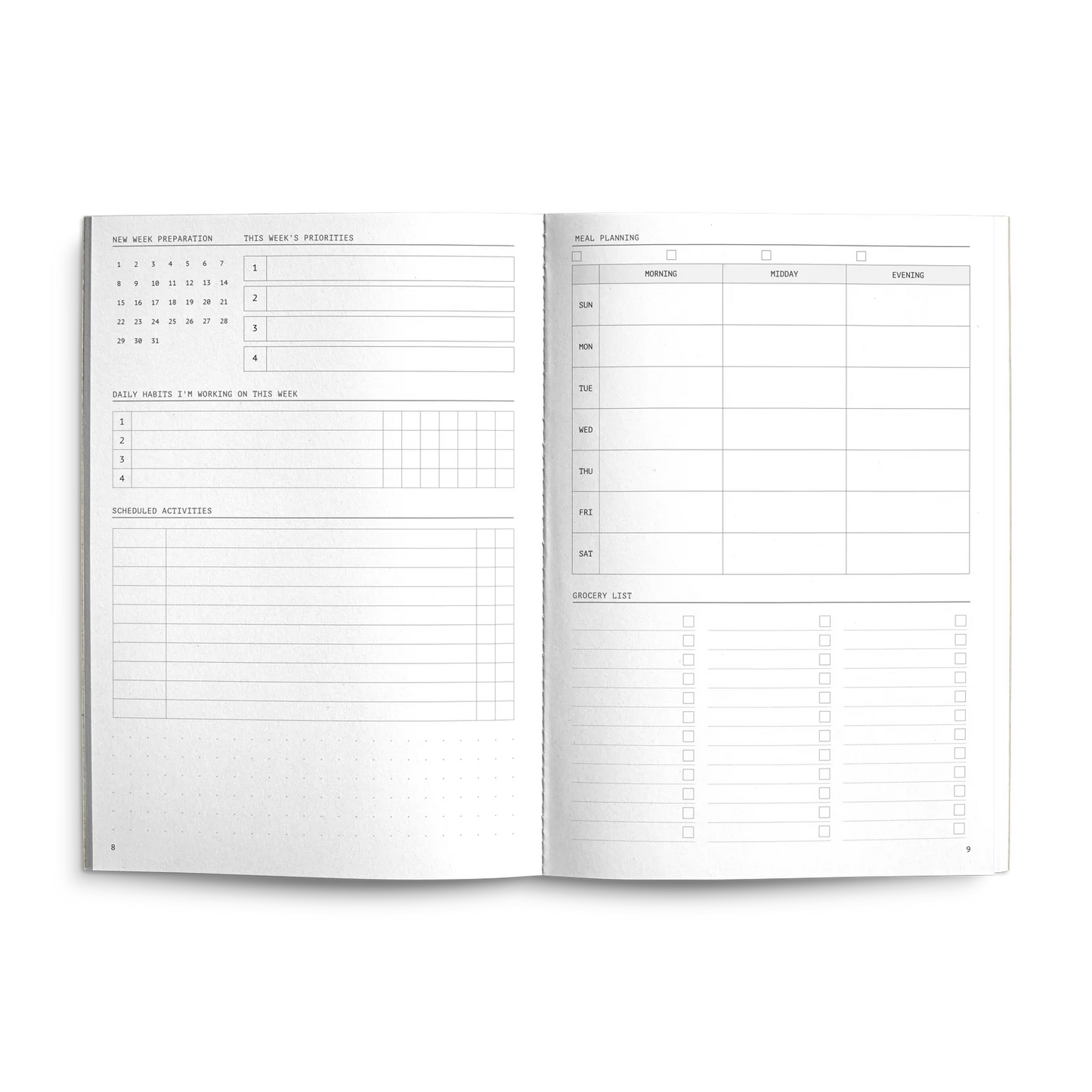 Creator's Friend Fast Brain Daily Productivity Planner A5 - Caramel Fudge