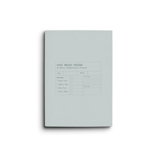 Creator's Friend Fast Brain Daily Productivity Planner A5 - Larimar