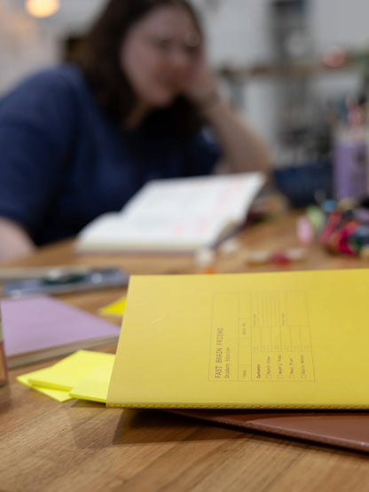 Creator's Friend Fast Brain Daily Productivity Planner A5 (Student Edition) - Honeysuckle Yellow