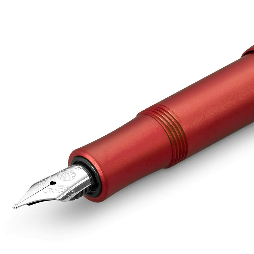 Kaweco AL Sport Fountain Pen (Medium Nib) - Deep Red