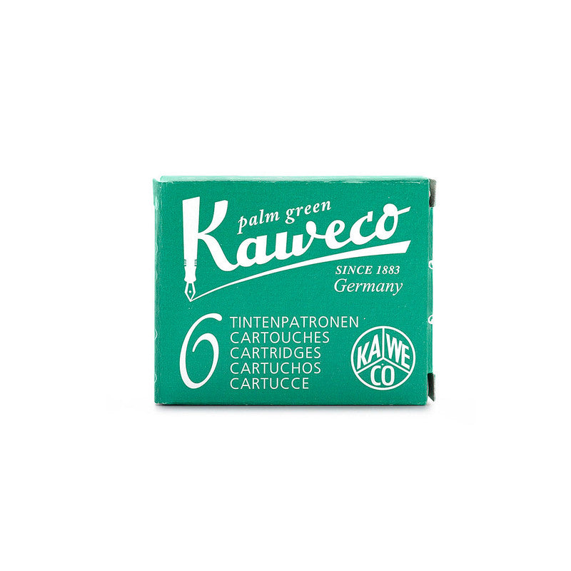 Kaweco Fountain Pen Ink Cartridges - Palm Green (6-Pack)