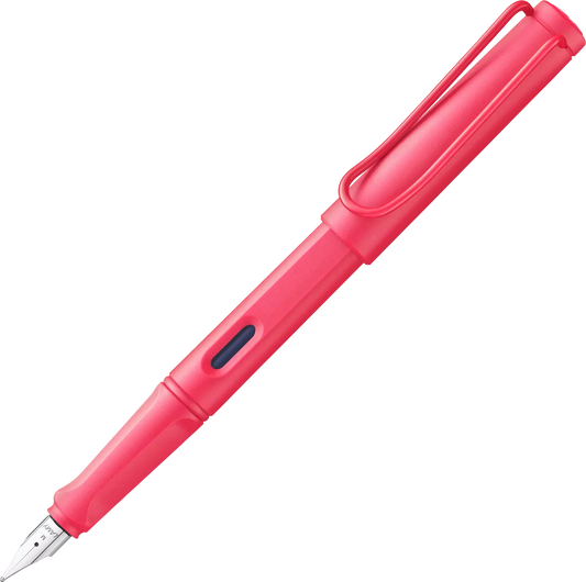 Lamy Safari Fountain Pen (Medium Nib) - Sunset Coral