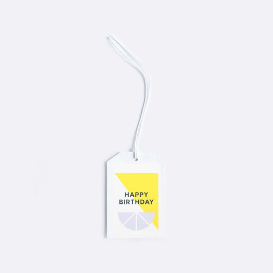 Lettuce Gift Tag Happy Birthday Citrus