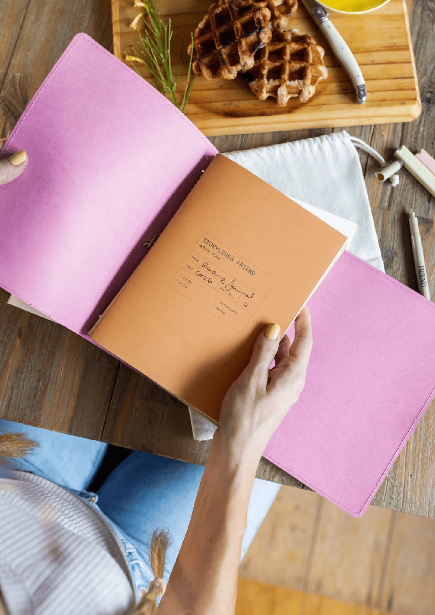 Creator's Friend Refillable Folio Trifold - (Rose Quartz)
