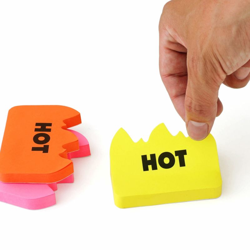 Penco Hot Flame Sticky Notes - Yellow