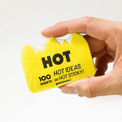Penco Hot Flame Sticky Notes - Yellow