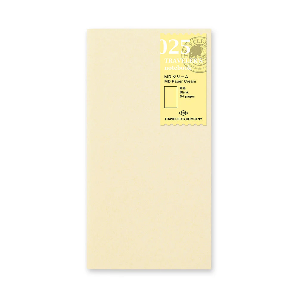 TRAVELER'S Notebook Refill (025) MD Paper Cream Blank
