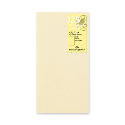TRAVELER'S Notebook Refill (025) MD Paper Cream Blank
