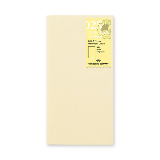 TRAVELER'S Notebook Refill (025) MD Paper Cream Blank