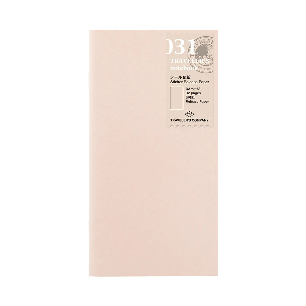 TRAVELER'S Notebook Refill (031) Sticker Release Paper
