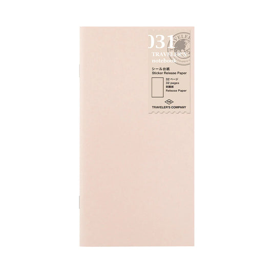 TRAVELER'S Notebook Refill (031) Sticker Release Paper