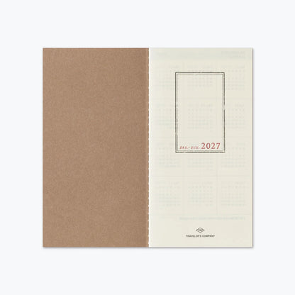 TRAVELER'S Notebook Refill 2027 Weekly + Memo (Regular Size)