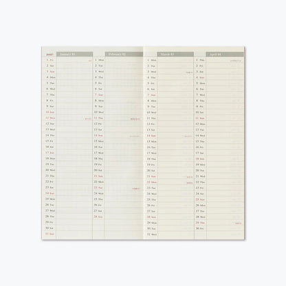 TRAVELER'S Notebook Refill 2027 Weekly + Memo (Regular Size)