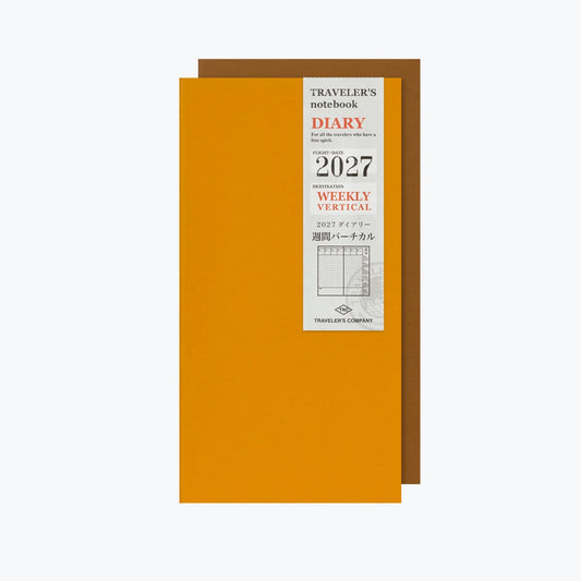 TRAVELER'S Notebook Refill 2027 Weekly Vertical (Regular Size)