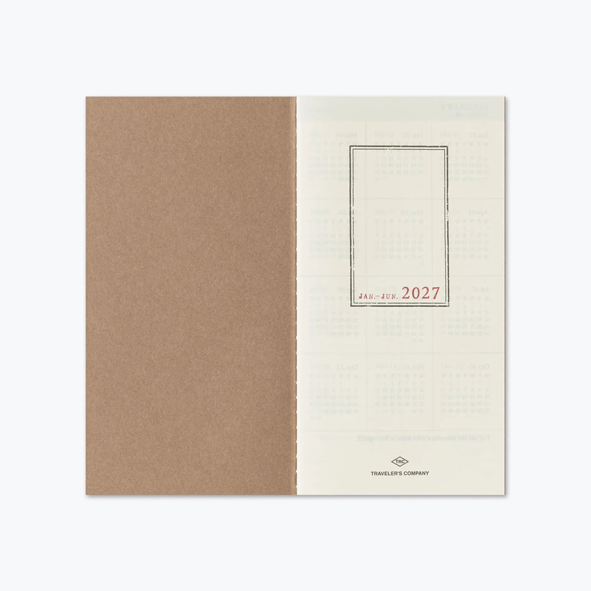 TRAVELER'S Notebook Refill 2027 Weekly Vertical (Regular Size)