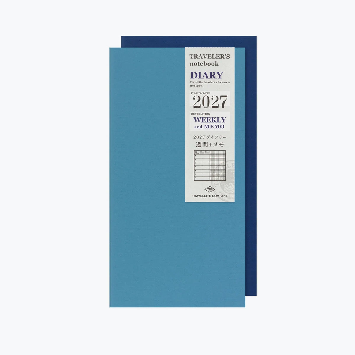 TRAVELER'S Notebook Refill 2027 Weekly + Memo (Regular Size)