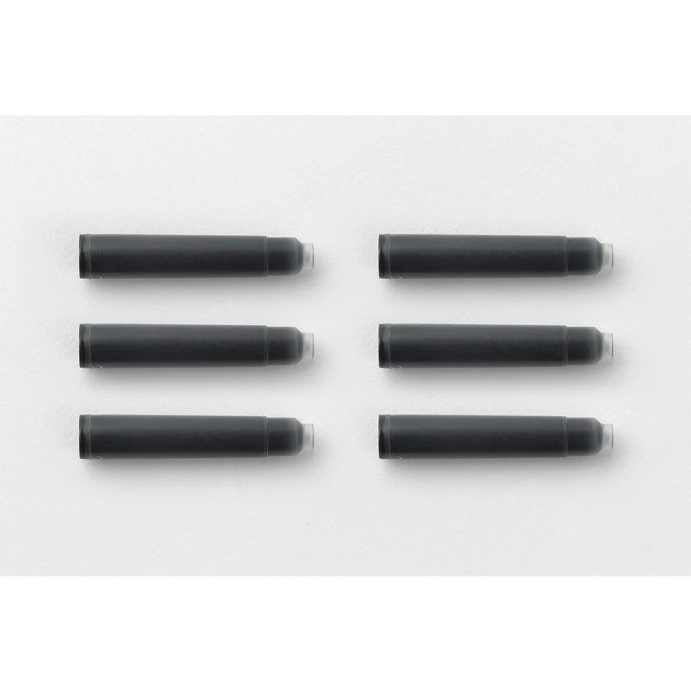TRAVELER'S Company Fountain Pen Ink Cartridge (6-Pack) - Black