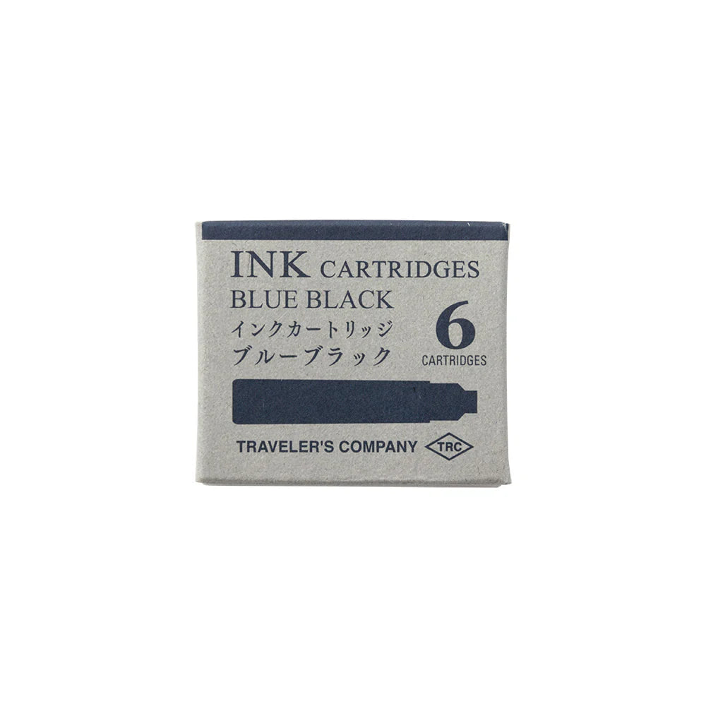 TRAVELER'S Company Fountain Pen Ink Cartridge (6-Pack) - Blue-Black