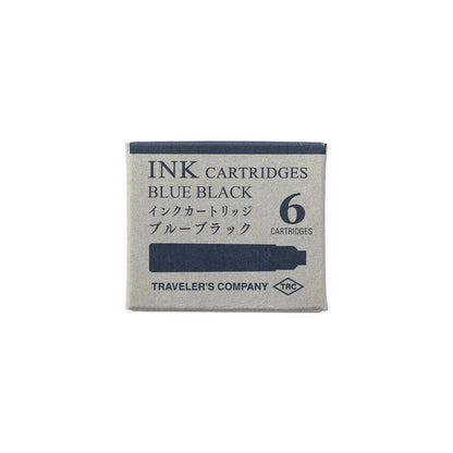 TRAVELER'S Company Fountain Pen Ink Cartridge (6-Pack) - Blue-Black